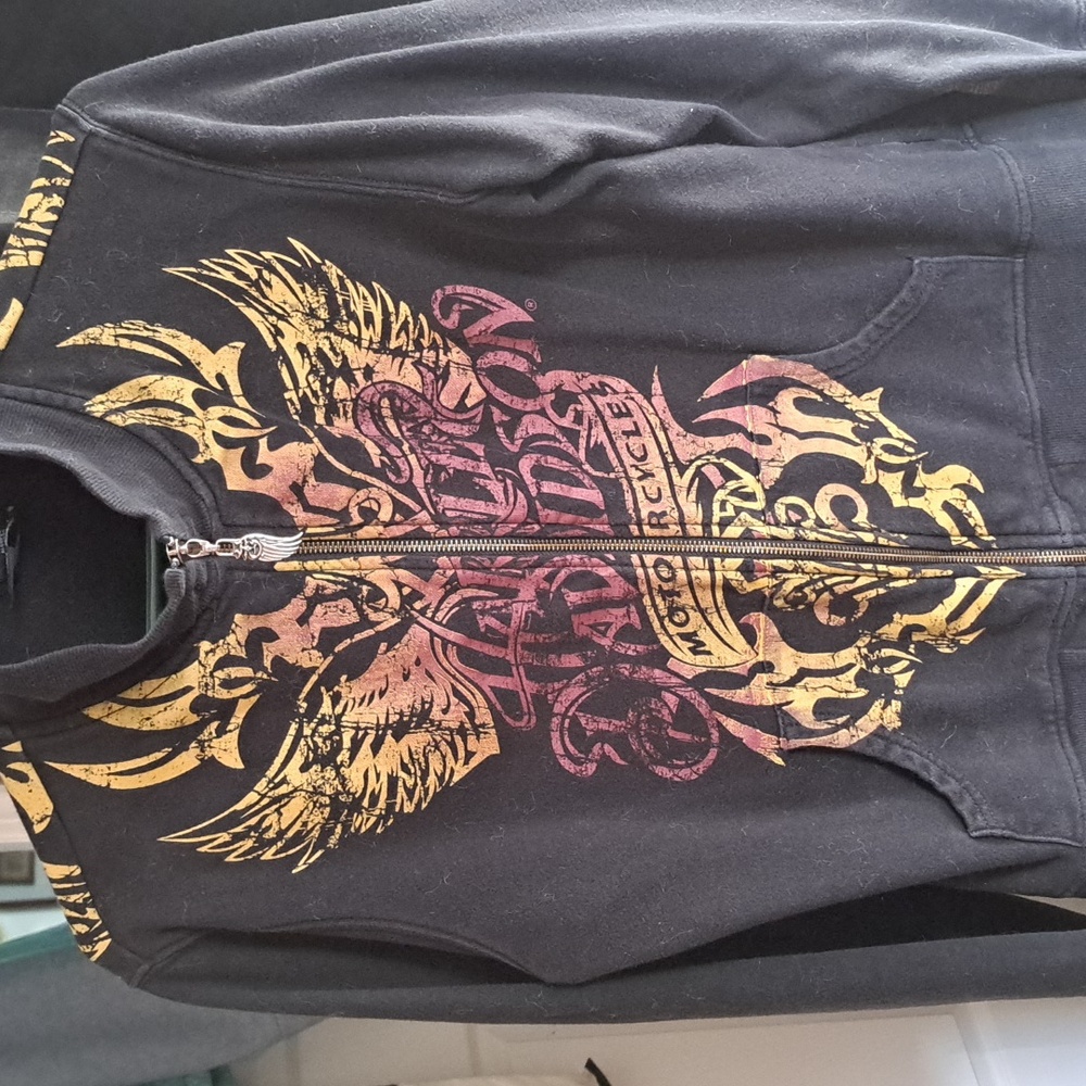 Zip harley davidson sweater